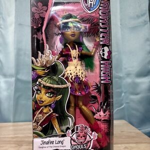 Monster High Doll with Green Hair and Purple Outfit